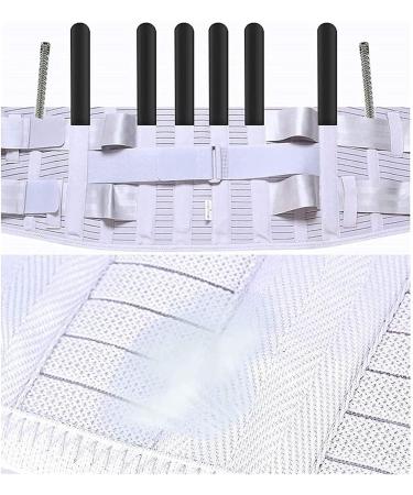 XX-Large Lower Back Support Belt - Lumbar Support with Curved Aluminum Strips & Breathable Mesh - Adjustable Velcro Fasteners for Pain Relief - Buy Online on GoSupps.com