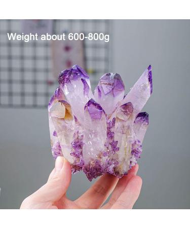 Natural Crystal Rough Natural Amethyst Crystal Geode Amethyst Cluster Point Druzy Specimen Amethyst Raw Rock Crystal Stone Collection Decor Gift 700-800g QINTINYIN - Buy Online on GoSupps.com