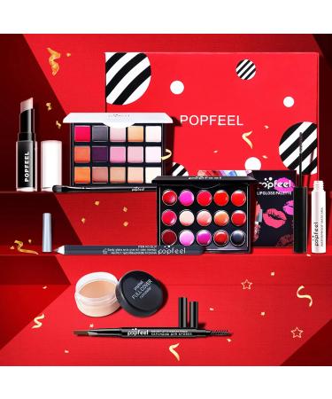Professional 8PC Makeup Set - Complete Cosmetics Kit for Women | Mknzome Eyeshadow & Lip Gloss | Perfect Christmas Gift - Buy Online on GoSupps.com