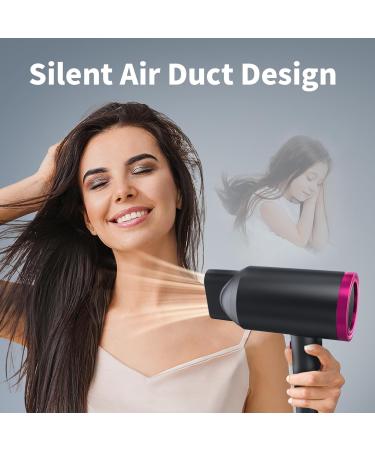 Sawop Hair Dryer with Diffuser Lightweight Blow Dryer for Curly Hair for Women/Men 1800 Watt Ionic HairDryer Blow Dryer with Nozzle for Fast Drying as Salon Portable Dark Grey - Buy Online on GoSupps.com