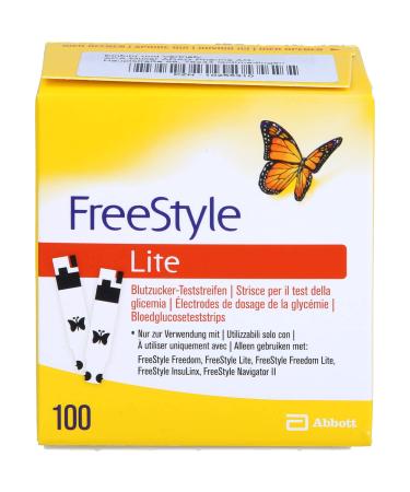 Abbott & Abbott Diabetes Car FREESTYLE Lite test strips without coding 1 pack (1 x 100 pieces)