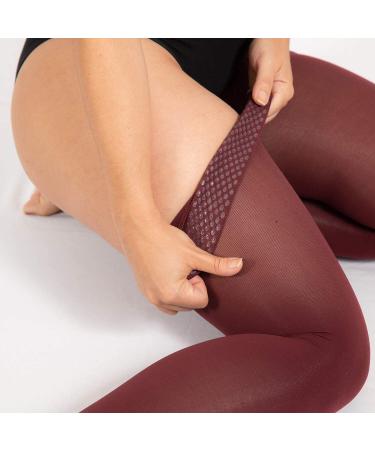 RIEMTEX PREMIUM Compression Stockings Class 2 CCL2 23-32 mmHg Open Toe Thigh Highs for Men & Women - Burgundy Size 5 - Buy Online on GoSupps.com
