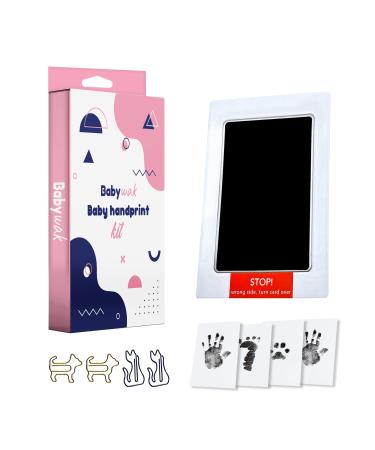 Baby Handprint and Footprint Kit - Baby Footprint - Ink - Medium Size - Non-Contact Technology - Dog & Cat Footprint - Newborn Gift - Babywak