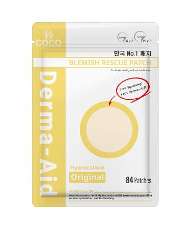 Acne Patches Pimples Zits Patch Blemish - Derma-Aid for Blemish Spot Face & Skin Care Facial Stickers (Original)