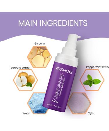 Purple Teeth Whitening Toothpaste 30ml - Bright White Teeth Stain Removal from Coffee & Smoking Violet Formula for Color Correction - Buy Online on GoSupps.com