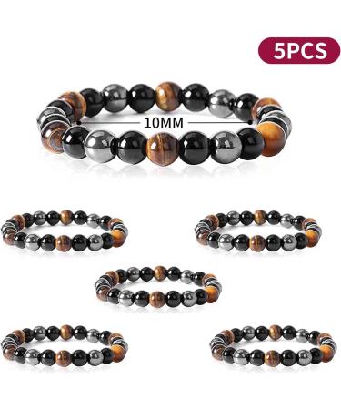 Anti-Swelling Black Obsidian Slimming Foot Chain | Lymphatic Drainage Magnetic Therapy Bracelet | Anti-Varicose Footkett - Black/Silver/Yellow - Buy Online on GoSupps.com