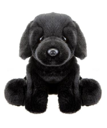 VFM - Black Labrador Soft Toy - Dog Plush Lifelike Toy Golden 30cm