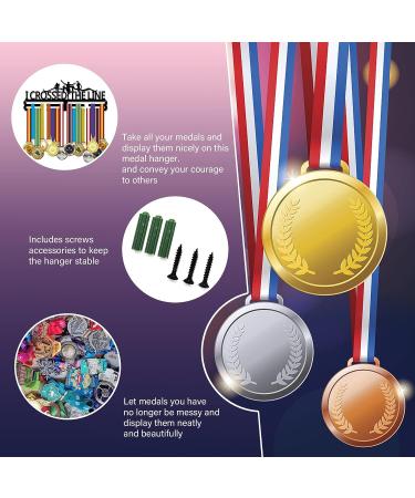 Superdant Runner Medal Hanger Display - Crossed The Line Race Medal Holder - 60+ Medal Holder for Competition Athlete Gift - Buy Online on GoSupps.com