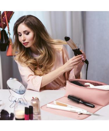2 in 1 Hair Tools Travel Bag - Heat Resistant Mat for Curling Irons & Flat Irons | Perfect Hairstylist Travel Bag with Pockets - Buy Online on GoSupps.com