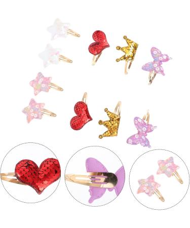 minkissy 5 Pairs Hairpin Kids Barrettes Butterfly Hair Clip Xmas Hair Clips Glitter Clips Sequin Star Barrette Toddler Hair Heart Hair Accessories Sequin Clips Baby Cartoon Crystal Clip - Buy Online on GoSupps.com