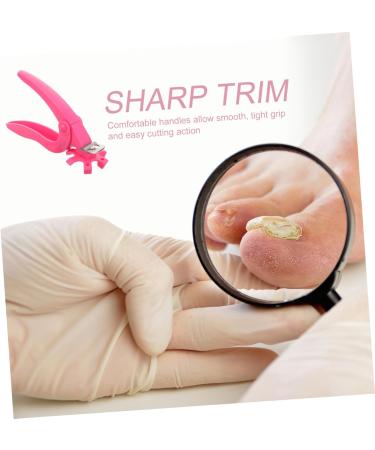 Healeved Fake Nails Scissors Trimmer Nail Clippers Nail Tips Nail Art Tool Stainless Steel Nail Clipper Fingernail Manicure Tool Nail Art Clipper Nail Flakes Plastic Lengthen Pink - Buy Online on GoSupps.com