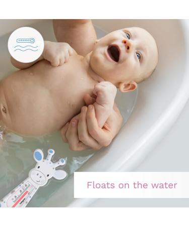Baby Safe Giraffe Bath Thermometer (Purple) - Accurate Temperature for Safe Swimming & Bathing | International Shipping Available - Buy Online on GoSupps.com