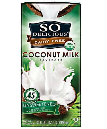 Organic Unsweetened Coconut Milk Beverage - So Delicious Dairy Free, 32 Oz - Buy Online on GoSupps.com