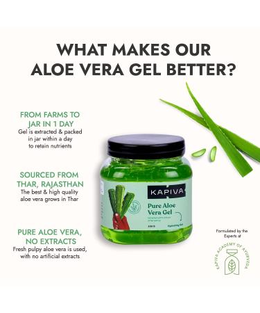 LS Pure Aloe Vera Skin Gel 500g - Hydrating Moisturizing & Soothing for Face & Hair | Multipurpose Skin Care Solution - International Shipping Available - Buy Online on GoSupps.com