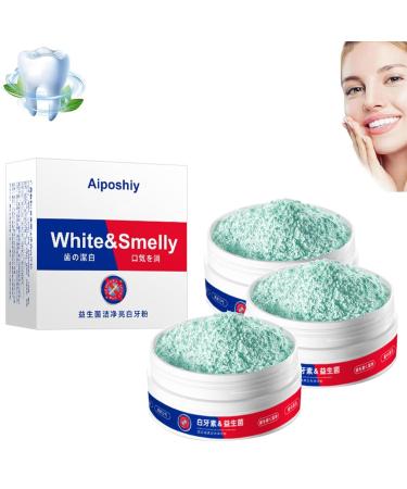 Aiposhiy Teeth Whitening Powder Aiposhiy tooth whitening powder probiotic tooth powder natural tooth cleaning powder MINT probiotic tooth powder (3PCs)