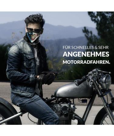 Klangfeiler Multifunctioner - Stylish Neck Towel Bandana & Skull Face Mask for Motorcycling - Versatile Printed Scarf & Neck Warmer - Buy Online on GoSupps.com
