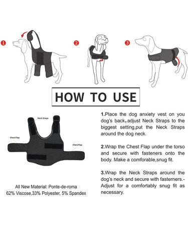 Dog Calming Coat | Thunder Jacket for Fear Relief - Reflective Pet Vest for Stress Relief During Storms & Fireworks - Buy Online on GoSupps.com