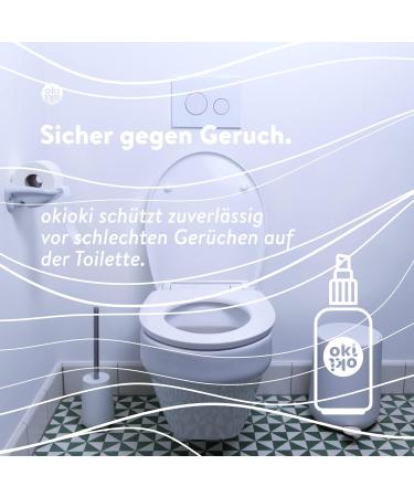 Okioki Toilet Spray 3x75ml | Natural Fragrance & Cleaning | Vegan Essential Oils | Up to 450 Applications - Buy Online on GoSupps.com