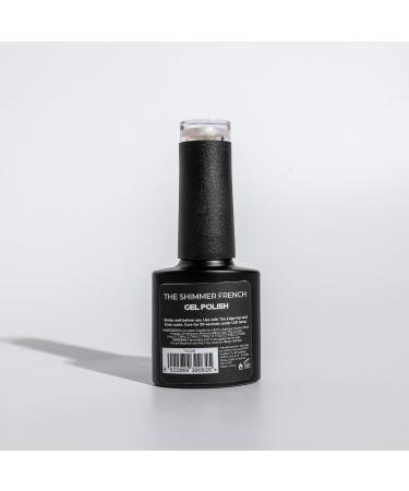 THE EDGE Gel Nail Polish 8ml - The Shimmer French - UV/LED Manicure/Pedicure for Salon & Home Use Highly Pigmented/Long Lasting/2-Coat Coverage - Buy Online on GoSupps.com