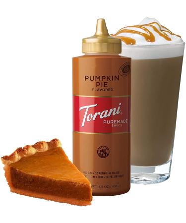 Torani Puremade Pumpkin Pie Sauce 16.5oz - Delicious Pumpkin Pie Flavor (1 Pack) - Buy Online on GoSupps.com