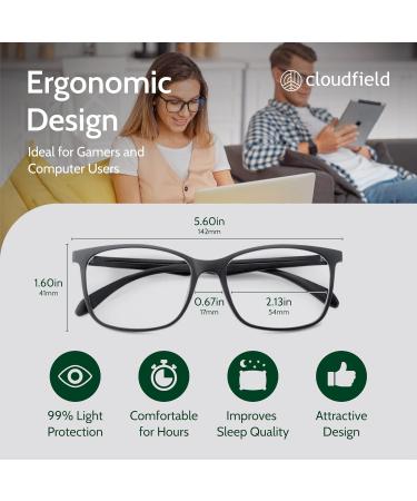 Cloudfield Blue-Light Blocking Glasses for Men & Women | Anti Blue Ray Glasses for Gamers - Stylish & Effective - Buy Online on GoSupps.com
