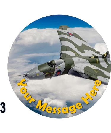 cakes edible RAF Vulcan Bomber Round 7.5 inch party decoration Topper on Icing/Fondant/Frosting Sheet - Buy Online on GoSupps.com