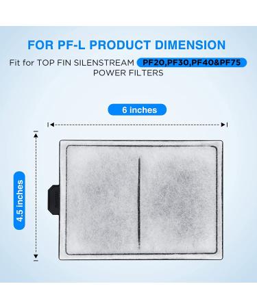 HiTauing PF-L Carbon Filter Cartridges for Top Fin PF-L Power Filters - 12 Count - Buy Online on GoSupps.com