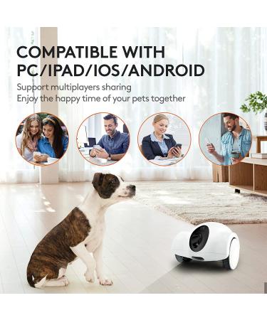 GULIGULI Smart Pet Camera: 1080P Full HD WiFi, Night Vision, 2-Way Audio, No Monthly Fee | Dog Treat Camera & Movable Companion Robot for Pets | Phone App Controlled (2.4G WiFi ONLY) - Buy Online on GoSupps.com