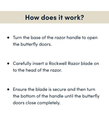ROCKWELL RAZORS R1 White Chrome Double Edge Safety Razor Set with 5 Blades - Buy Online on GoSupps.com