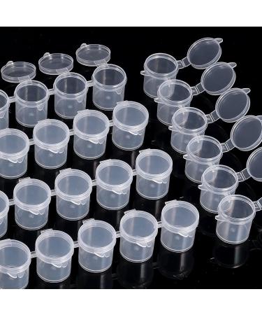 15ml/0.53oz Empty Paint Strips - 5 Strips / 30 Pots Clear Plastic Storage Containers for Art Activities - Buy Online on GoSupps.com
