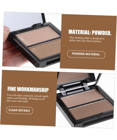  POPETPOP POPETPOP 2 Powderpuff Repair Trays Face Stencils Shading Powder Highlighter Brighten Facial Skin Powder Palette Foundation Cosmetics Cream Shadow For - Buy Online on GoSupps.com