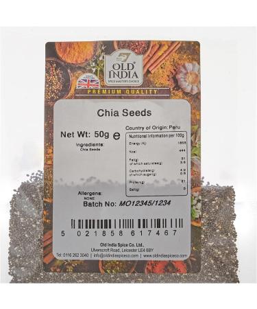 Old India Chia Seeds 50g - Buy Online on GoSupps.com