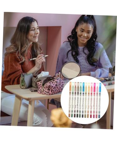 Beavorty 12 Pcs Brown Pencil Green Suits Blue Suits Eyeshadow Pencil Eyeliner Miss Eye Shadow Stick Make up 1 count (Pack of 1) As Shown - Buy Online on GoSupps.com