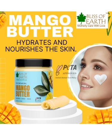 Deodorised Indian Mango Butter 100GM - Natural Moisturizer for Face Skin Hair & DIY Projects | Buy Online Internationally - Buy Online on GoSupps.com