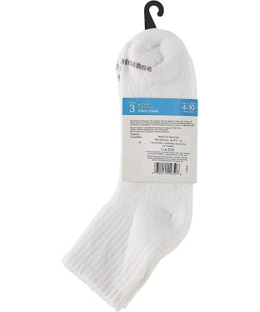 No Nonsense Women's Soft & Breathable Cushioned Mini Crew Socks - White - Buy Online on GoSupps.com