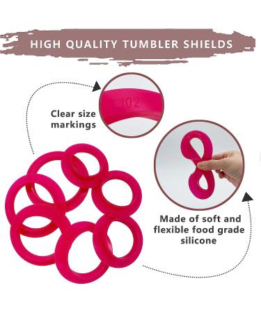 Tumbler Shields for Epoxy Rims - Silicone Insert Paint Spray Shield - 7 Sizes Purple | Tumbler Making Supplies - Buy Online on GoSupps.com