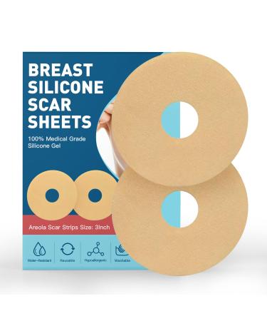 Breast Silicone Scar Sheets Tape Silicone Scar Removal Sheets for Breast 6 Pack Breast Reduction After Surgery for Scars Breast Augmentation Post Surgery Supplies for Scar Treatment