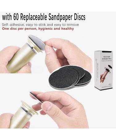 Adjustable Speed Electric Feet Callus Remover | Dead Skin Pedicure Foot File with 60pcs Sandpaper Disks - FCR-1 Gold - Buy Online on GoSupps.com