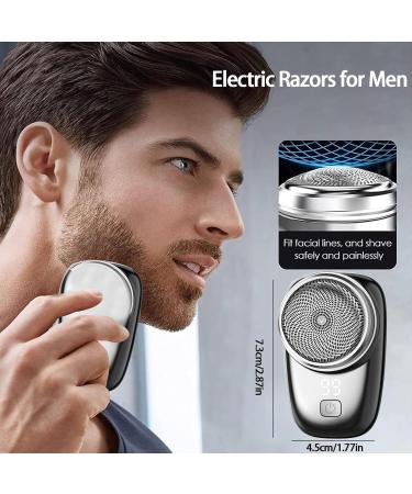 Mini Portable Electric Shaver for Men | USB Rechargeable LCD Screen | 2024 Pocket Size Razor for Home Car & Travel - Buy Online on GoSupps.com