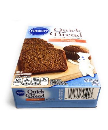 Pillsbury Pumpkin Quick Bread & Muffin Mix 14 oz (Pack of 2) - Delicious Pumpkin Flavor for Baking - 28 oz Total - Buy Online on GoSupps.com