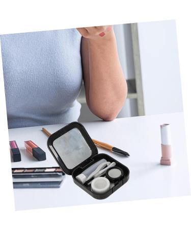 Shop HOMSFOU Contact Lens Case Set - Stylish Glasses Holder with Mirror & Rhinestones for International Shipping - Buy Online on GoSupps.com