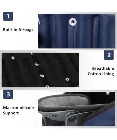 Adjustable Inflatable Neck Support & Cervical Traction Device - Ergonomic Pain Relief for Men & Women - Buy Online on GoSupps.com