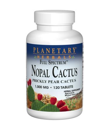 Planetary Herbals Nopal Cactus Full Spectrum Prickly Pear Cactus 1000 mg 120 Tablets - Buy Online on GoSupps.com