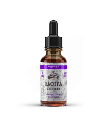 Bacopa Liquid Extract Organic Bacopa (Bacopa Monnieri) Dried Herb Tincture Herbal Supplement Non-GMO in Cold-Pressed Organic Vegetable Glycerin 700 mg 4 oz (120 ml) 4 Ounce