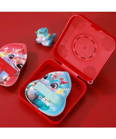 Goowafur Powder Puff | Dragon Pattern Setting Powder Puff | Pressed Powder Applicator Pad with Storage Box Beauty Makeup Tools for Loose & Cosmetic Foundation - Buy Online on GoSupps.com