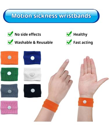 Motion Sickness Wristbands - Natural Nausea Relief for Kids & Adults | Anti-Nausea Bands for Car, Sea, Travel, Pregnancy | White (2 Pack) - Buy Online on GoSupps.com