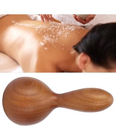 Wooden Handheld Massage Hammer - Portable Essential Oil Massage Tool for Psoas Muscle Release & Skin Care | Teakwood Wood Therapy Kit - Buy Online on GoSupps.com