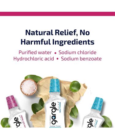 Gargle Water Pedia Salt Rinse Mouthwash 12 fl Oz - Natural Remedy for Children's Irritated Throat | Alcohol-Free & Drug-Free Soothing Formula - Buy Online on GoSupps.com