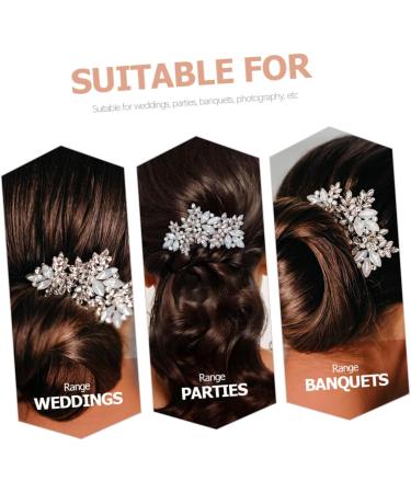 MAGICLULU Comb Wedding Headpiece for Bride Wedding Hair Accessories for Brides Bride Hair Accessory Bridal Headpieces for Wedding Bridal Hair Decor Tiara Rhinestones Alloy Hair up Miss - Buy Online on GoSupps.com