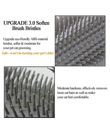 Kingtree Cat Self Groomer 2 Pack - Wall Corner Brushes for Cats - Soft Cat Scratcher and Grooming Massage Combs - Long and Short Fur Cats and Kittens - Pet Groomer and Massager Brush for Indoor Pets - Gray - Buy Online on GoSupps.com